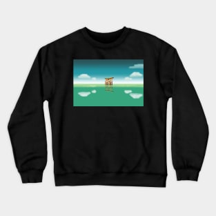 itsukushima shrine in sea Crewneck Sweatshirt